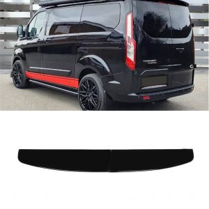 REAR SPOILER TWIN BARN DOOR SPOILER GLOSS BLACK FOR FORD TRANSIT CUSTOM 2012+