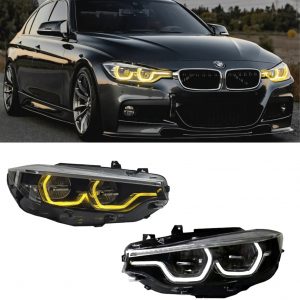 HEADLIGHTS HEADLAMP LED SWITCHABLE DRL WHITE TO YELLOW FOR BMW 3 SERIES F30 F31