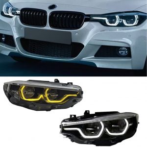 HEADLIGHTS HEADLAMP LED SWITCHABLE DRL WHITE TO YELLOW FOR BMW 3 SERIES F30 F31