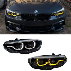 HEADLIGHTS HEADLAMP LED SWITCHABLE DRL WHITE TO YELLOW FOR BMW F32 F33 F36 8 PIN