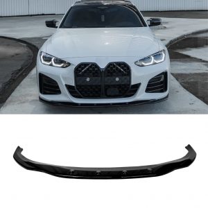 FRONT LIP SPLITTER LIP SPOILER GLOSS BLACK FOR BMW i4 G26 M-PACK 2021+