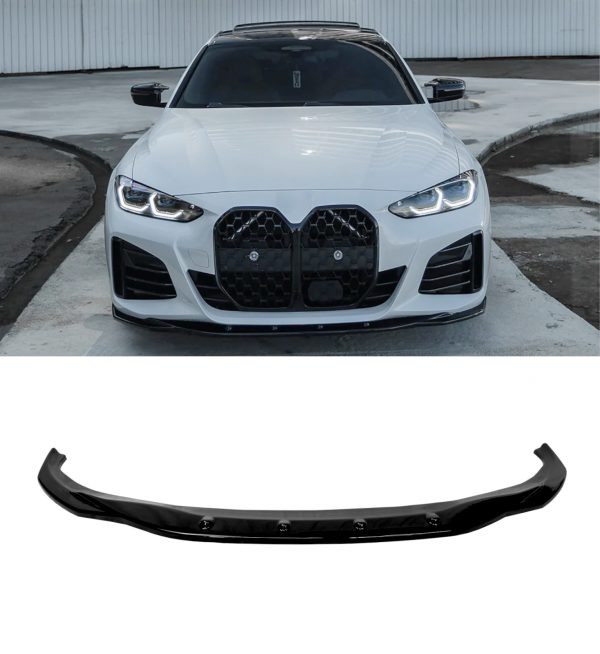 FRONT LIP SPLITTER LIP SPOILER GLOSS BLACK FOR BMW i4 G26 M-PACK 2021+