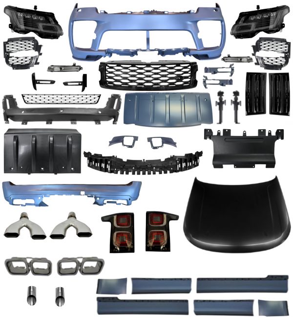 FOR RANGE ROVER VOGUE L405 PRE-FACELIFT TO SVO STYLE BODY KIT BUMPER HEADLIGHTS - Image 3