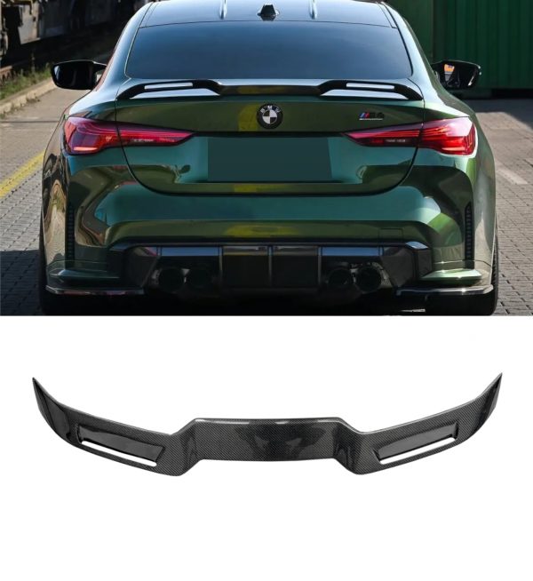 REAR SPOILER BOOT SPOILER CARBON FIBRE FOR BMW 4 SERIES G22 M4 COUPE G82 2021+