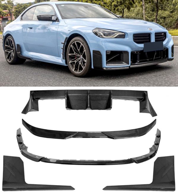 FOR BMW M2 G87 AERO BODY KIT REAL CARBON FIBRE DIFFUSER SPLITTER SIDE SKIRTS 23+