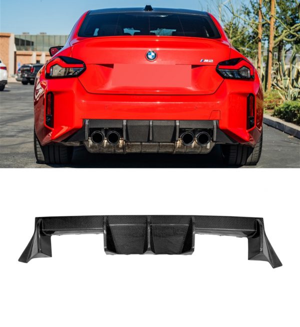 REAR DIFFUSER VALANCE OEM STYLE REAL CARBON FIBRE FOR BMW M2 G87 2023+