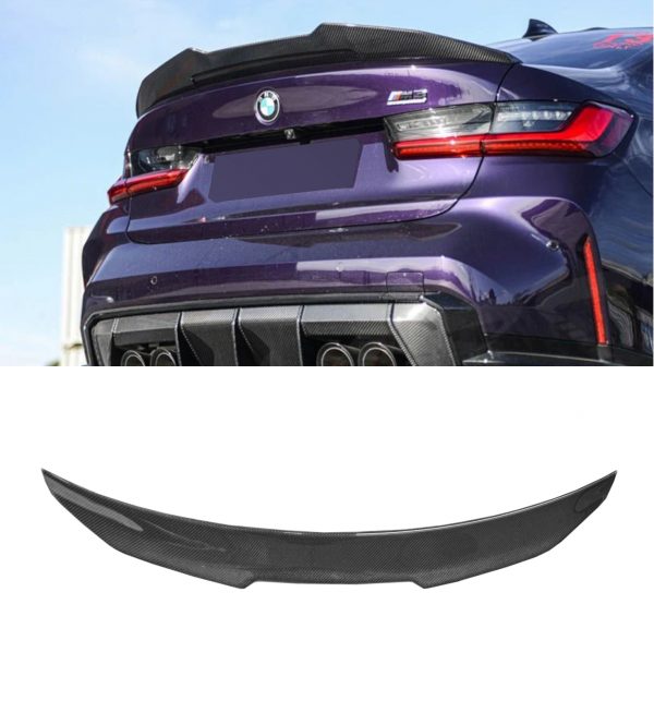 REAR SPOILER BOOT SPOILER PSM STYLE CARBON FIBRE FOR BMW 3 SERIES G20 G80 M3 20+