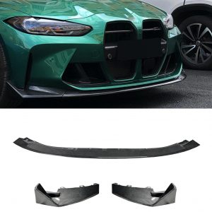 FRONT LIP SPLITTER LIP SPOILER CS STYLE CARBON FIBRE FOR BMW M3 G80 G81 M4 G82 G83 2021+