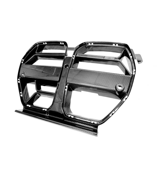 FRONT KIDNEY GRILLE GRILLES CS STYLE REAL CARBON FIBRE FOR BMW M3 G80 M4 G83 2021+ WITH ACC - Image 3
