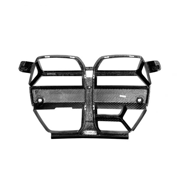 FRONT KIDNEY GRILLE GRILLES CS STYLE REAL CARBON FIBRE FOR BMW M3 G80 M4 G83 2021+ WITH ACC - Image 4