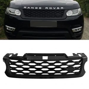 FOR RANGE ROVER SPORT L494 FRONT GRILLE FACELIFT 2019 LOOK GLOSS BLACK 2013-2018