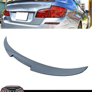BMW 5 SERIES F10 M PERFORMANCE REAR BOOT TRUNK SPOILER V STYLE CARBON LOOK