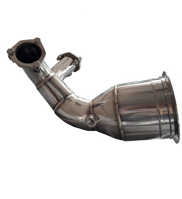 STAINLESS STEEL DECAT DOWNPIPE 6.3 INCH EXHAUSTS PIPE FOR AUDI A4 B9 S4 2016-23 - Image 2
