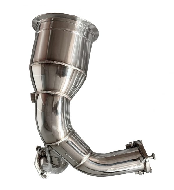 STAINLESS STEEL DECAT DOWNPIPE 6.3 INCH EXHAUSTS PIPE FOR AUDI A4 B9 S4 2016-23 - Image 3