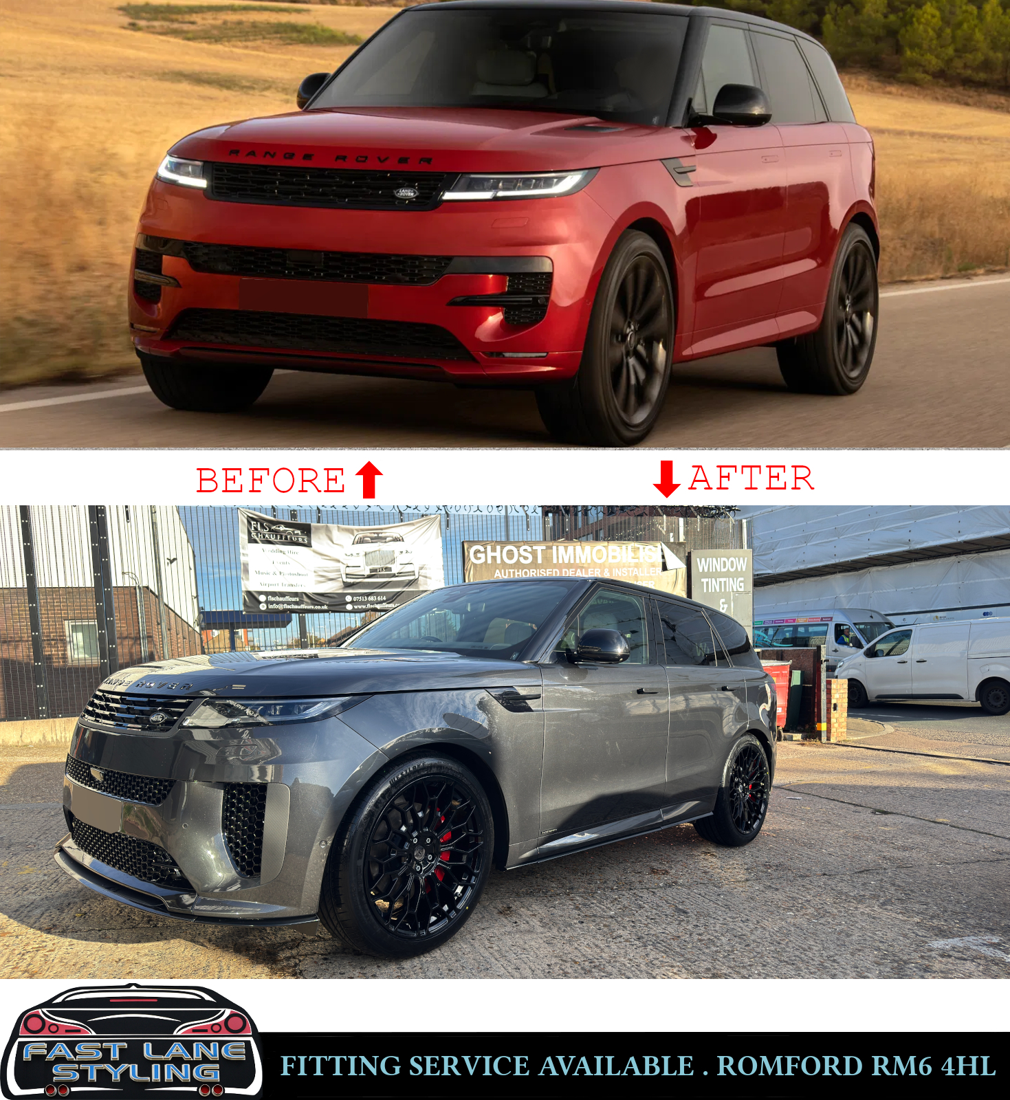 FOR RANGE ROVER SPORT L461 UPGRADE BODY KIT BUMPER GRILLE TIPS SIDE VENT 2022+ - Image 3