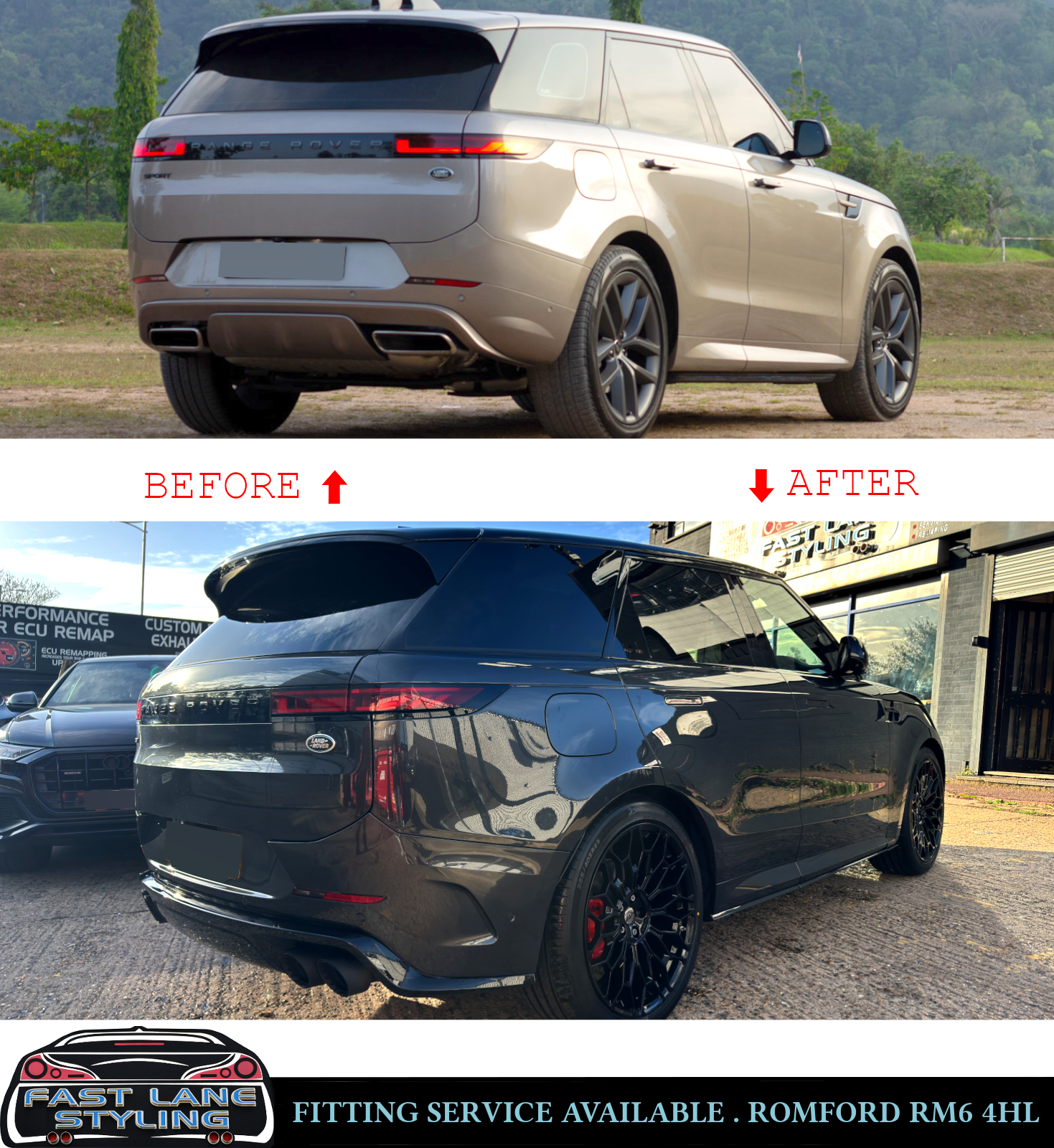 FOR RANGE ROVER SPORT L461 UPGRADE BODY KIT BUMPER GRILLE TIPS SIDE VENT 2022+ - Image 4