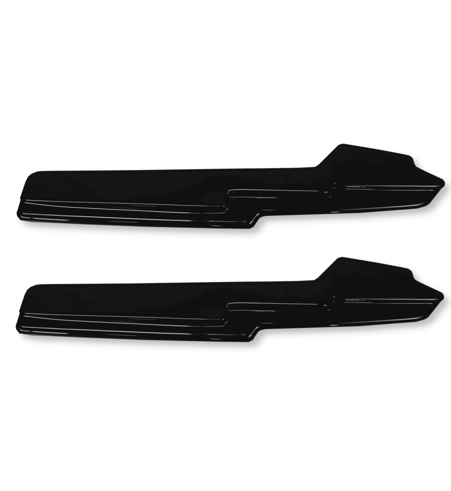 REAR DIFFUSER SIDE SPLITTER GLOSS BLACK FOR AUDI A6 S6 C8/A6 C8 S-LINE SALOON/AVANT 2019+ - Image 3