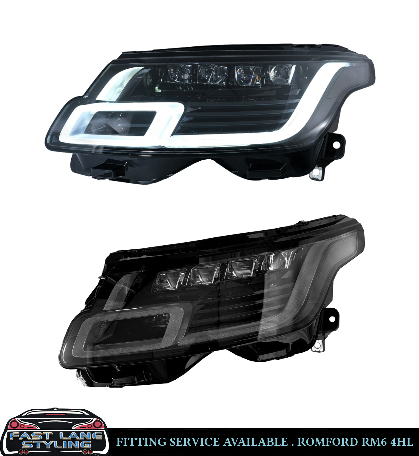 FOR RANGE ROVER VOGUE L405 PRE-FACELIFT HEADLIGHTS HEADLAMP FACELIFT LOOK 13-17 - Image 2