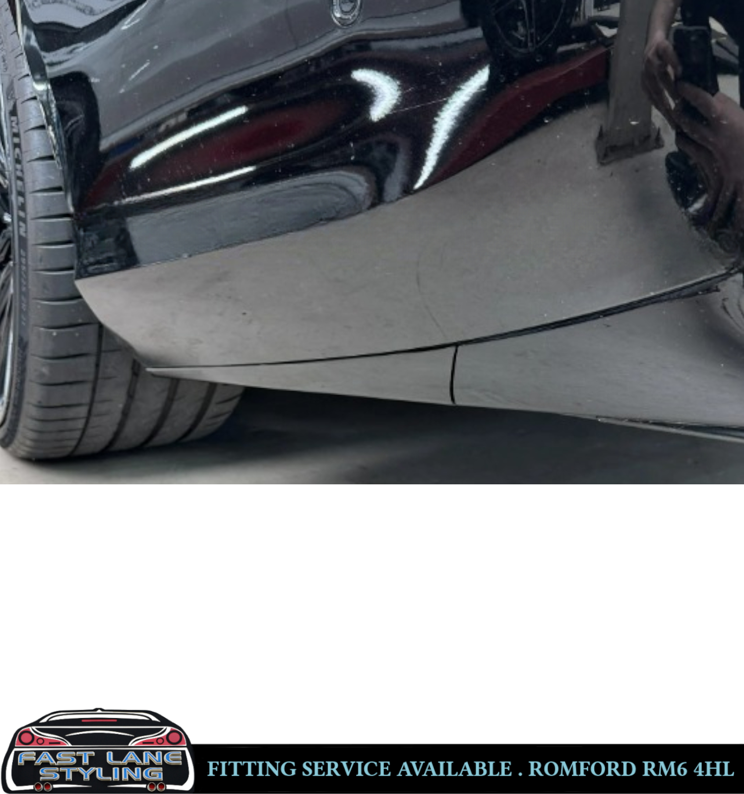 REAR DIFFUSER SIDE COVER PARTS GLOSS BLACK FOR MERCEDES E CLASS W213 E53 E63 AMG - Image 2