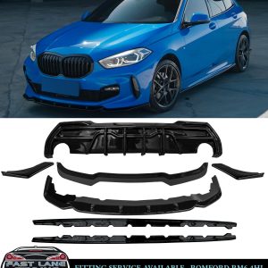 GLOSS BLACK KIT DIFFUSER SPLITTER SPOILER FOR BMW 1 SERIES F40 M135i 2019-2024