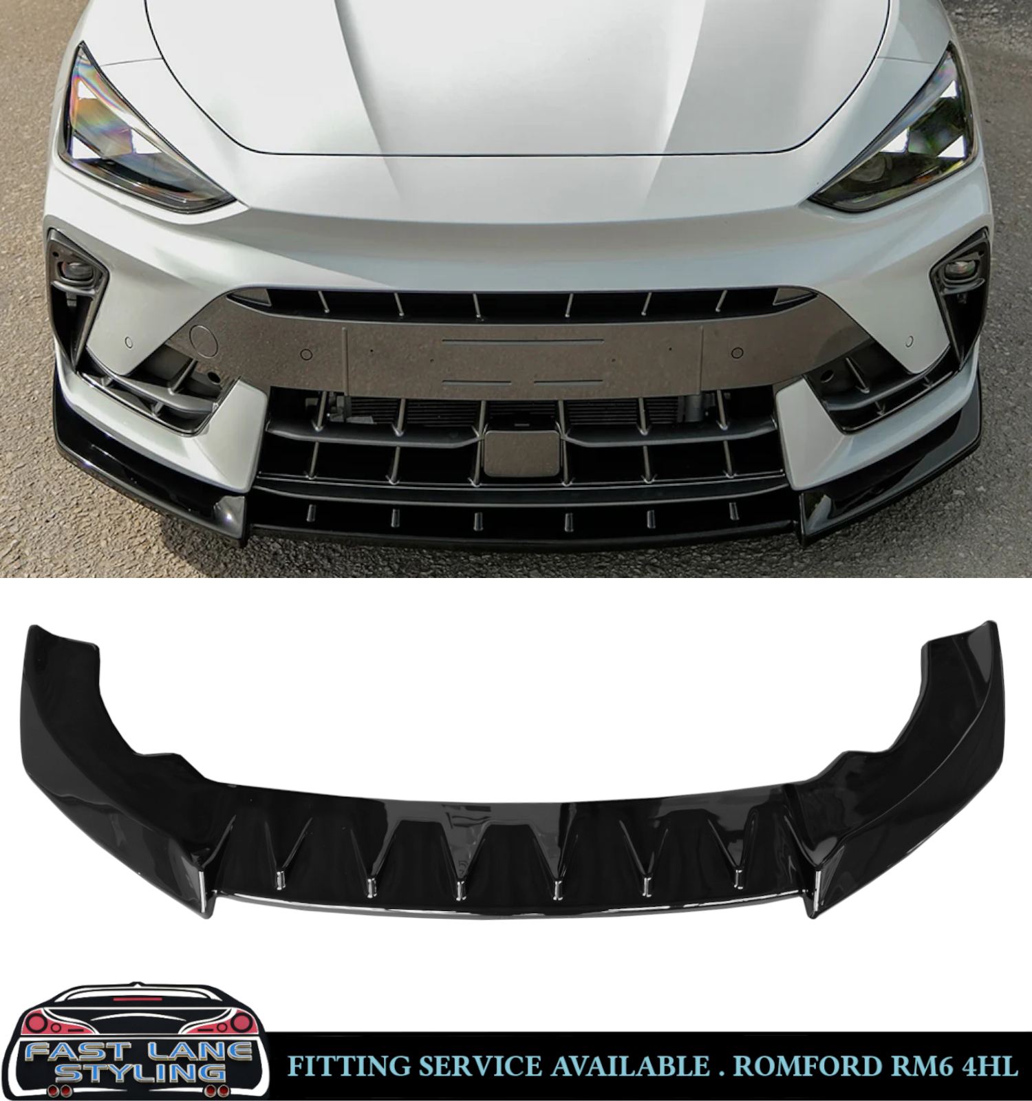GLOSS BLACK KIT DIFFUSER SPOILER SPLITTER FOR CUPRA LEON MK1 FACELIFT 2024+ - Image 2