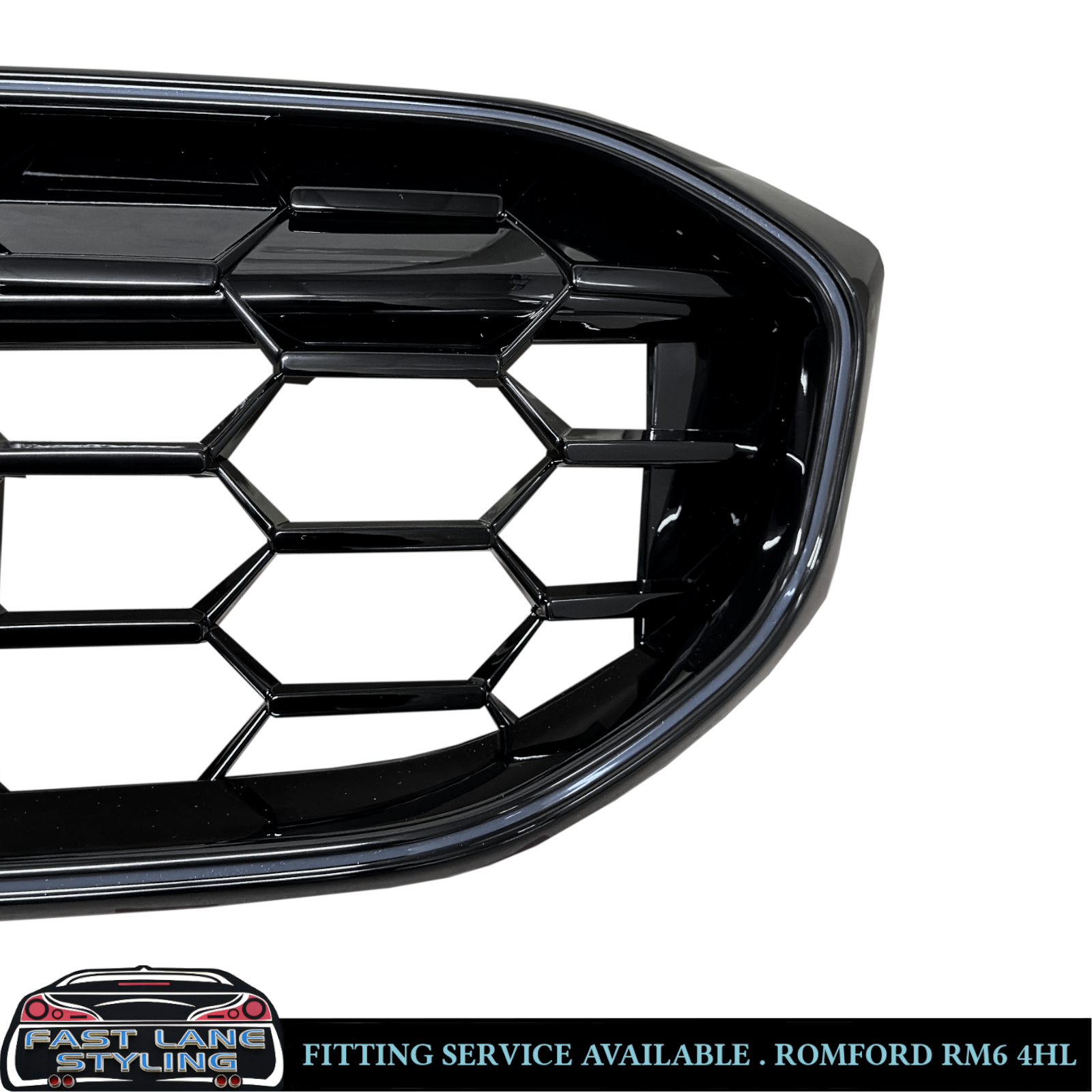 FOR BMW 3 SERIES G20 G21 LCI FRONT GRILLE LED LIGHTS DIAMOND STYLE GLOSS BLACK - Image 5