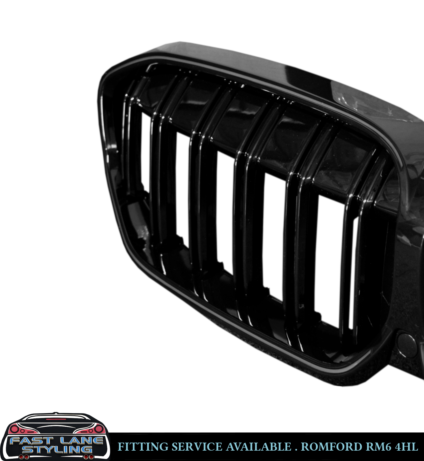 FOR BMW 3 SERIES G20 G21 PRE-LCI FRONT KIDNEY GRILLE WITH LED LIGHTS GLOSS BLACK - Image 4