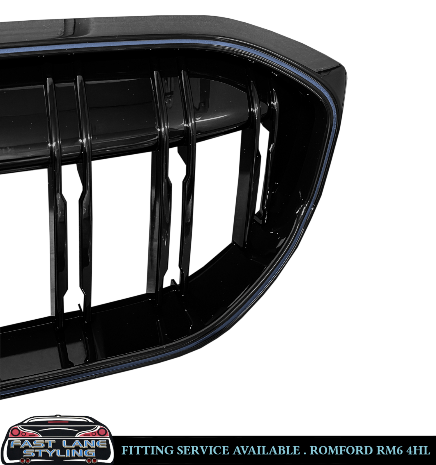 FOR BMW 3 SERIES G20 G21 LCI FRONT KIDNEY GRILLE LED LIGHTS GLOSS BLACK 2022+ - Image 4