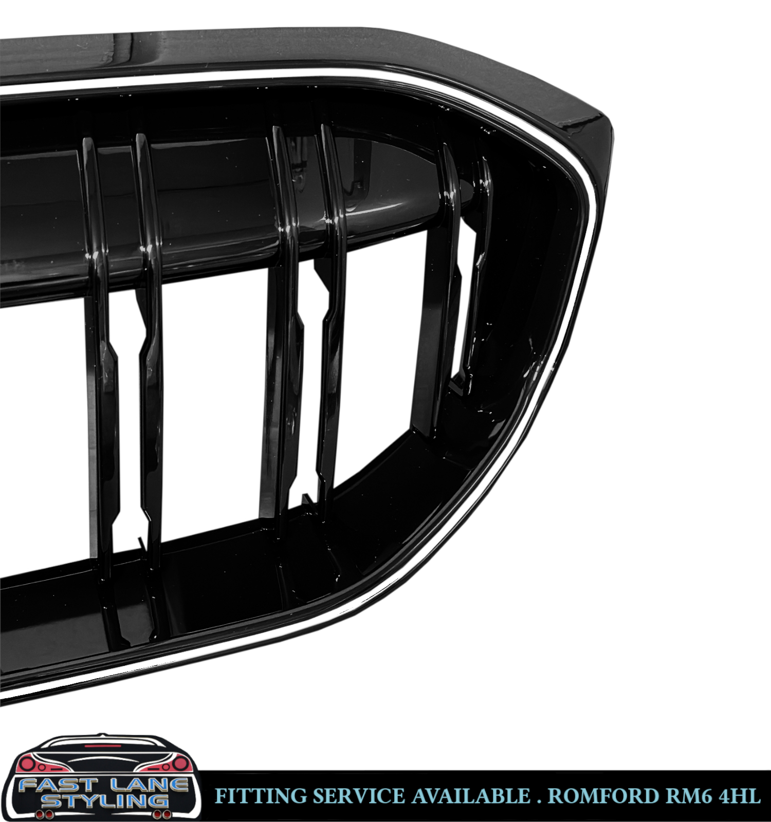 FOR BMW 3 SERIES G20 G21 LCI FRONT KIDNEY GRILLE LED LIGHTS GLOSS BLACK 2022+ - Image 5