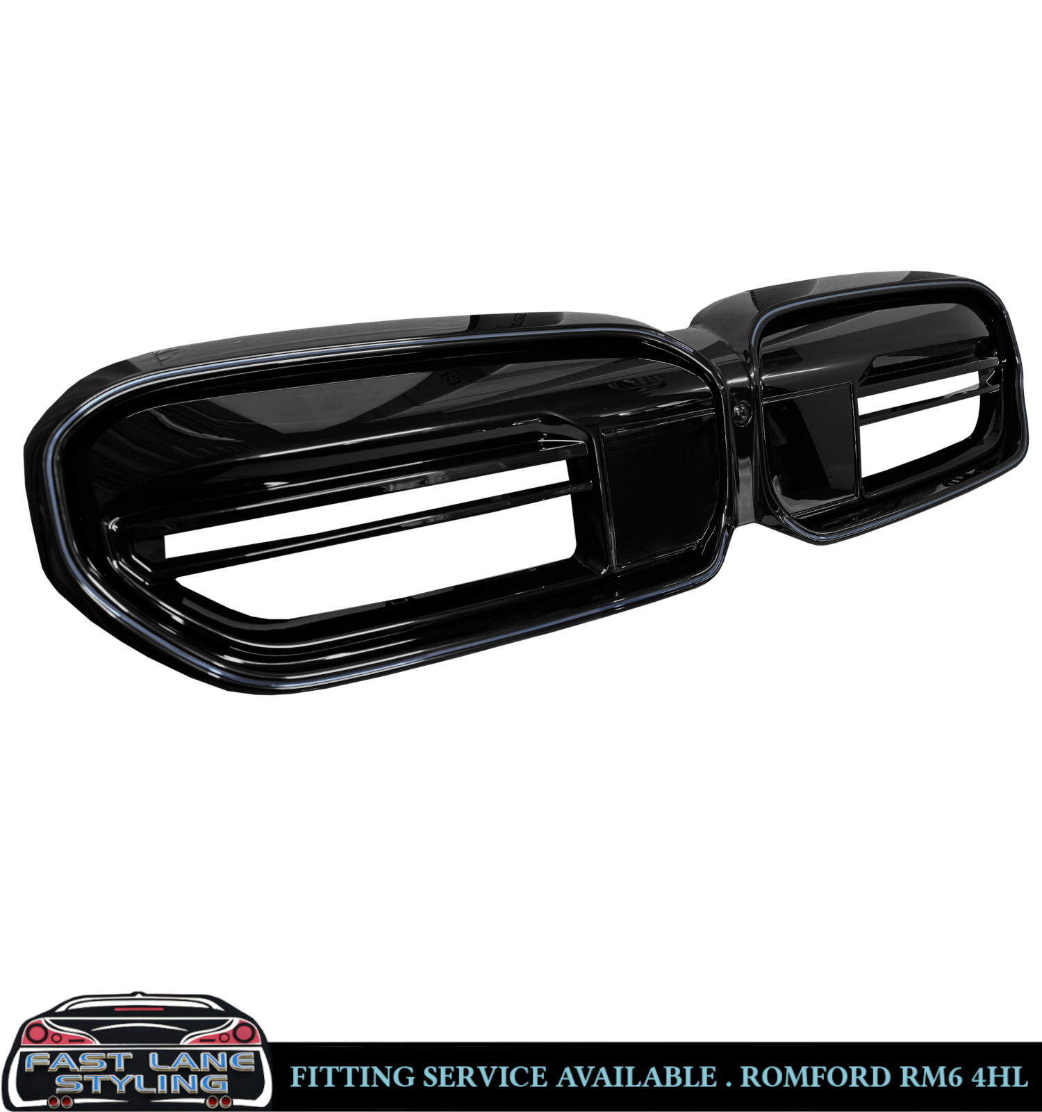 FRONT KIDNEY GRILLE M-LOOK LED LIGHTS GLOSS BLACK FOR BMW 5 SERIES G30 G31 LCI - Image 3