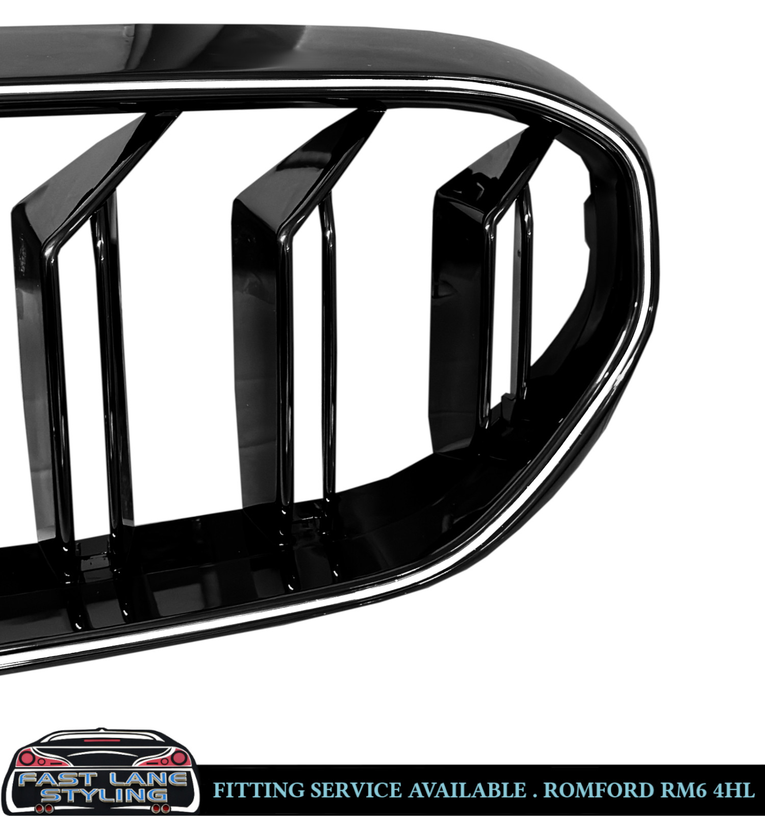 FOR BMW 5 SERIES G30 G31 LCI FRONT KIDNEY GRILLE WITH LED LIGHTS GLOSS BLACK 20+ - Image 5
