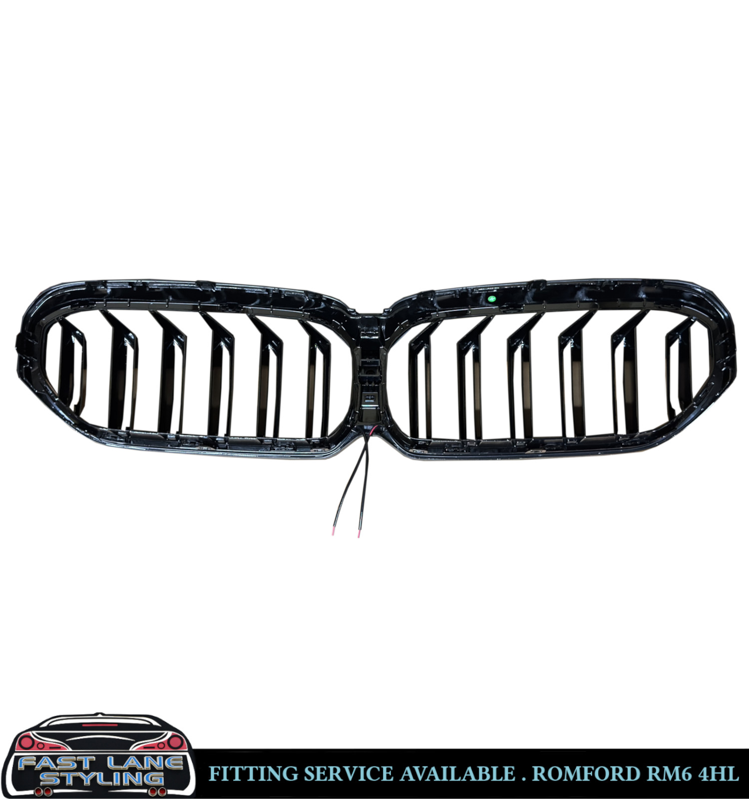 FOR BMW 5 SERIES G30 G31 LCI FRONT KIDNEY GRILLE WITH LED LIGHTS GLOSS BLACK 20+ - Image 6