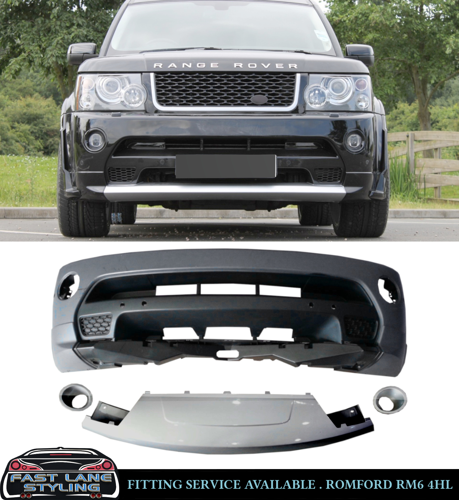 FRONT BUMPER AUTOBIOGRAPHY STYLE BODY KIT FOR RANGE ROVER SPORT L320 2005-2013