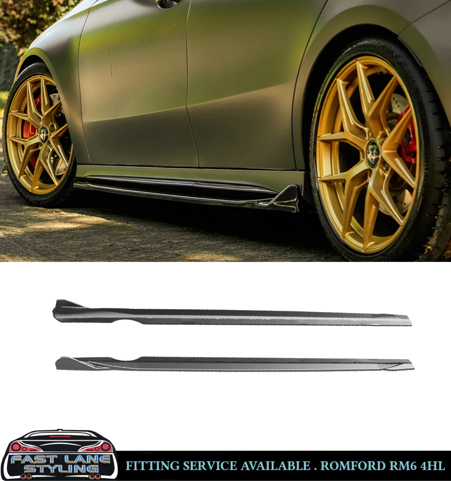 GLOSS BLACK BODYKIT FRONT LIP SPOILER SIDE SKIRTS FOR MERCEDES A45 W177 19-25 - Image 4