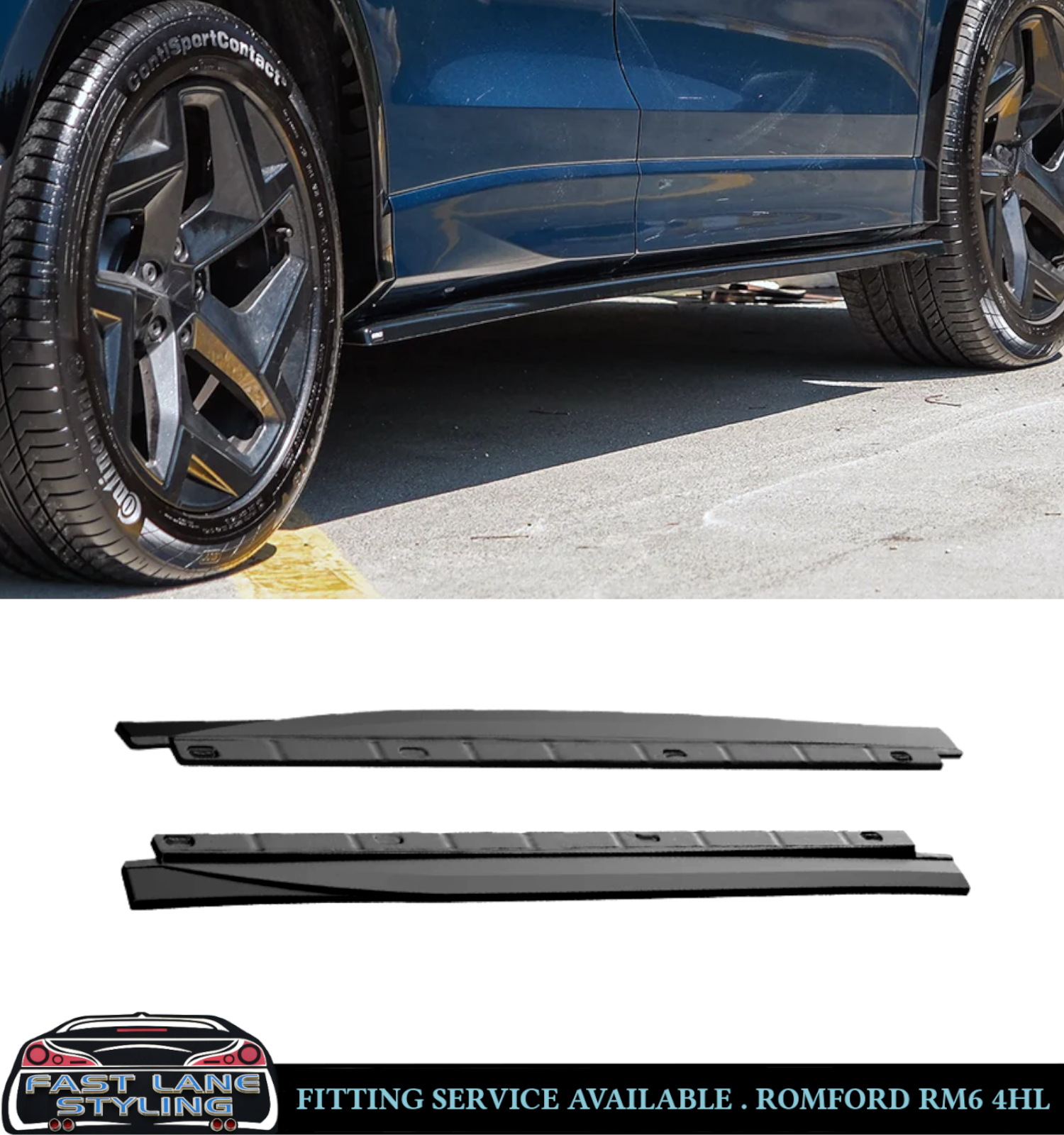 GLOSS BLACK BODY KIT FRONT SPLITTER DIFFUSER SPOILER FOR VW TIGUAN R-LINE 2024+ - Image 4
