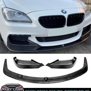 CARBON FIBRE FRONT LIP SPLITTER FOR BMW 6 SERIES F06 F12 F13 M SPORT 2011-2018