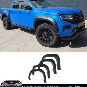 FOR VW AMAROK 2023+ WHEEL ARCH FENDER FLARE WITH SENSOR HOLE MATTE BLACK