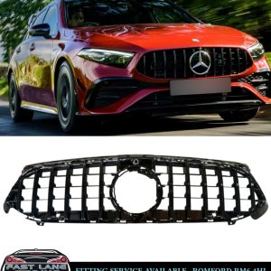 MERCEDES A CLASS W177 & V177 FACELIFT 2023+ GT STYLE GLOSS BLACK FRONT GRILLE