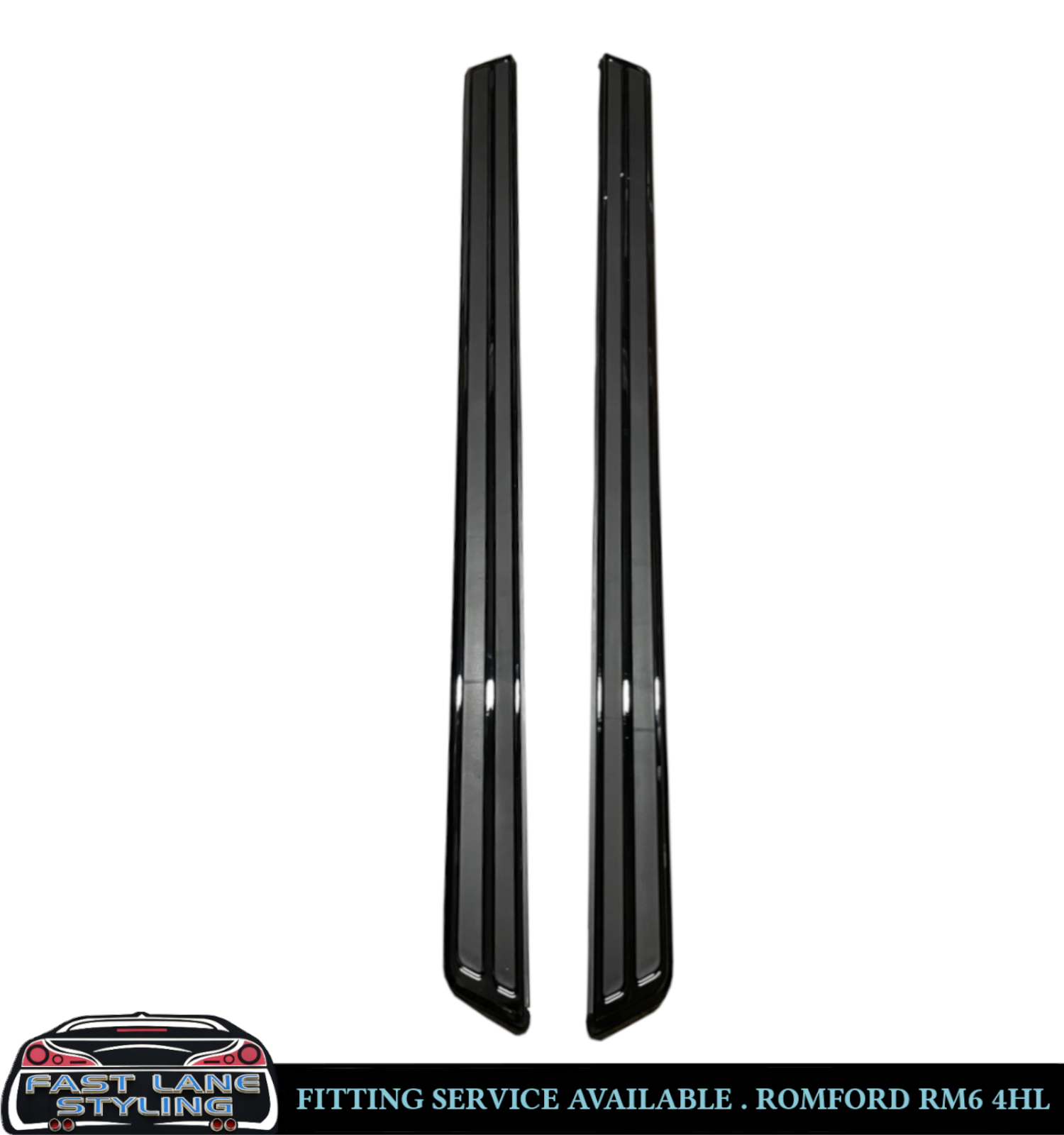 FOR AUDI Q7 4MB 2015-2023 NEW SHAPE OEM STYLE ALL BLACK SIDE STEPS - Image 2