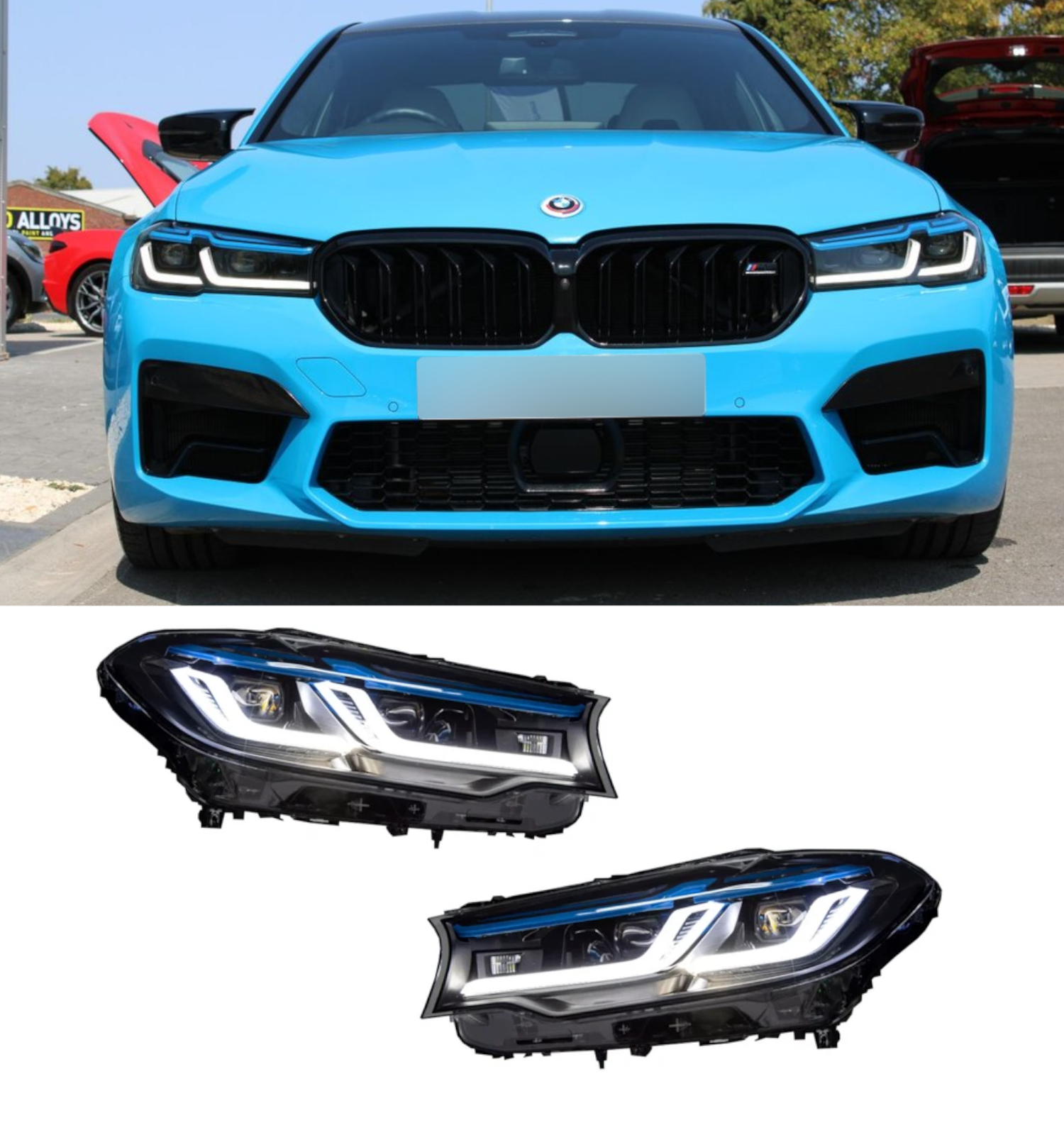 HEADLIGHTS LED HEADLAMP DRL FACELIFT LOOK FOR BMW 5 SERIES G30 G31 LCI 2020-2023