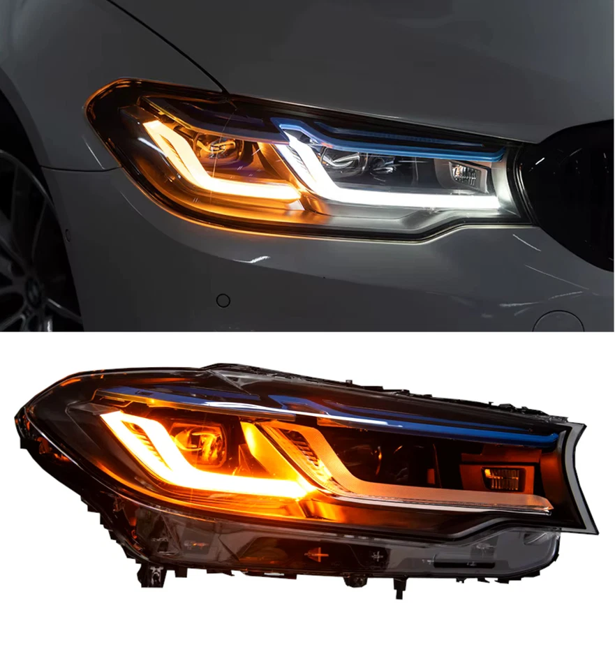 HEADLIGHTS LED HEADLAMP DRL FACELIFT LOOK FOR BMW 5 SERIES G30 G31 LCI 2020-2023 - Image 2
